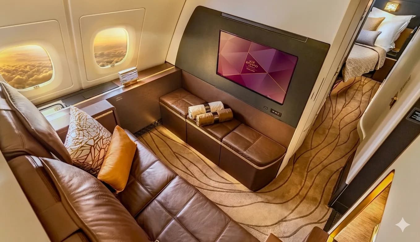 Etihad A380 The Residence suite interior